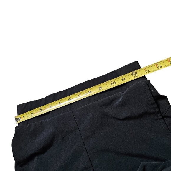 Nike Dri Fit Orange Theory Pants Womens S Black Gym Activewear Polyester Spandex - Picture 8 of 10